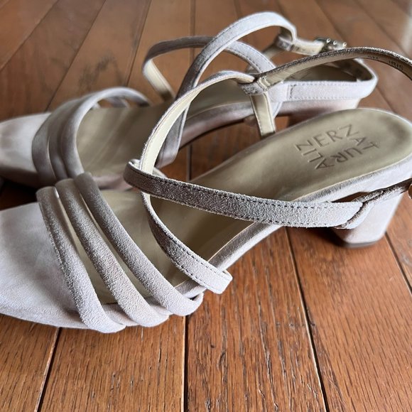 Naturalizer Shoes - Naturalizer Sandal Heeled Suede in Iris